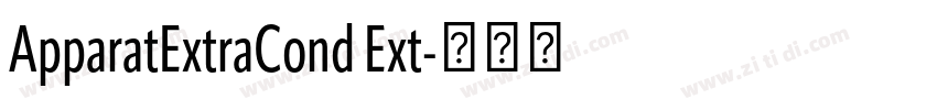 ApparatExtraCond Ext字体转换 ApparatExtraCond Ext字体转换